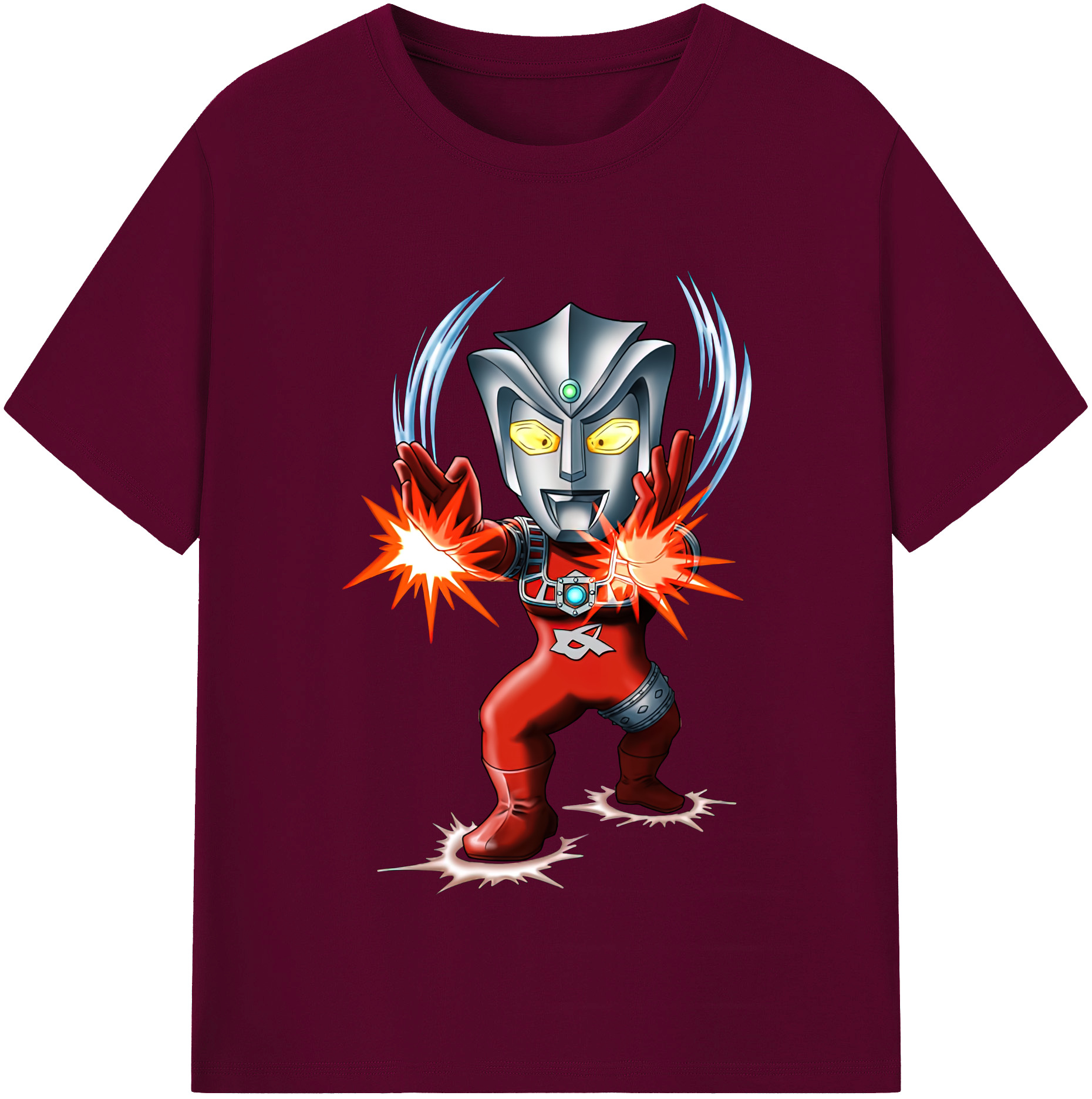 （画像用） ウルトラマン Ultraman レディースカジュアルプリントTシャツ（綿100％）